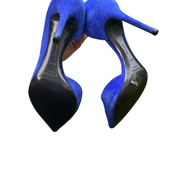 Celine sapphire suede d’orsay heels - Picture 10 of 11